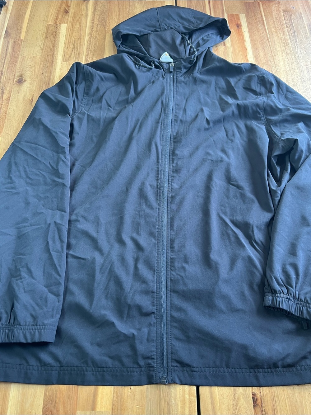 Voyager Black Hooded Softshell Jacket XL Full Zip Windbreaker Outdoor
